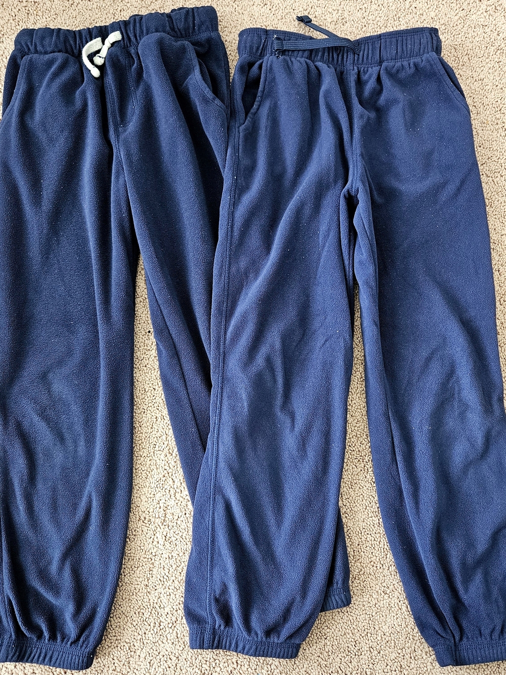 Carter's Kid's 2-Pack Navy Blue Fleece Jogger Pants Size 8